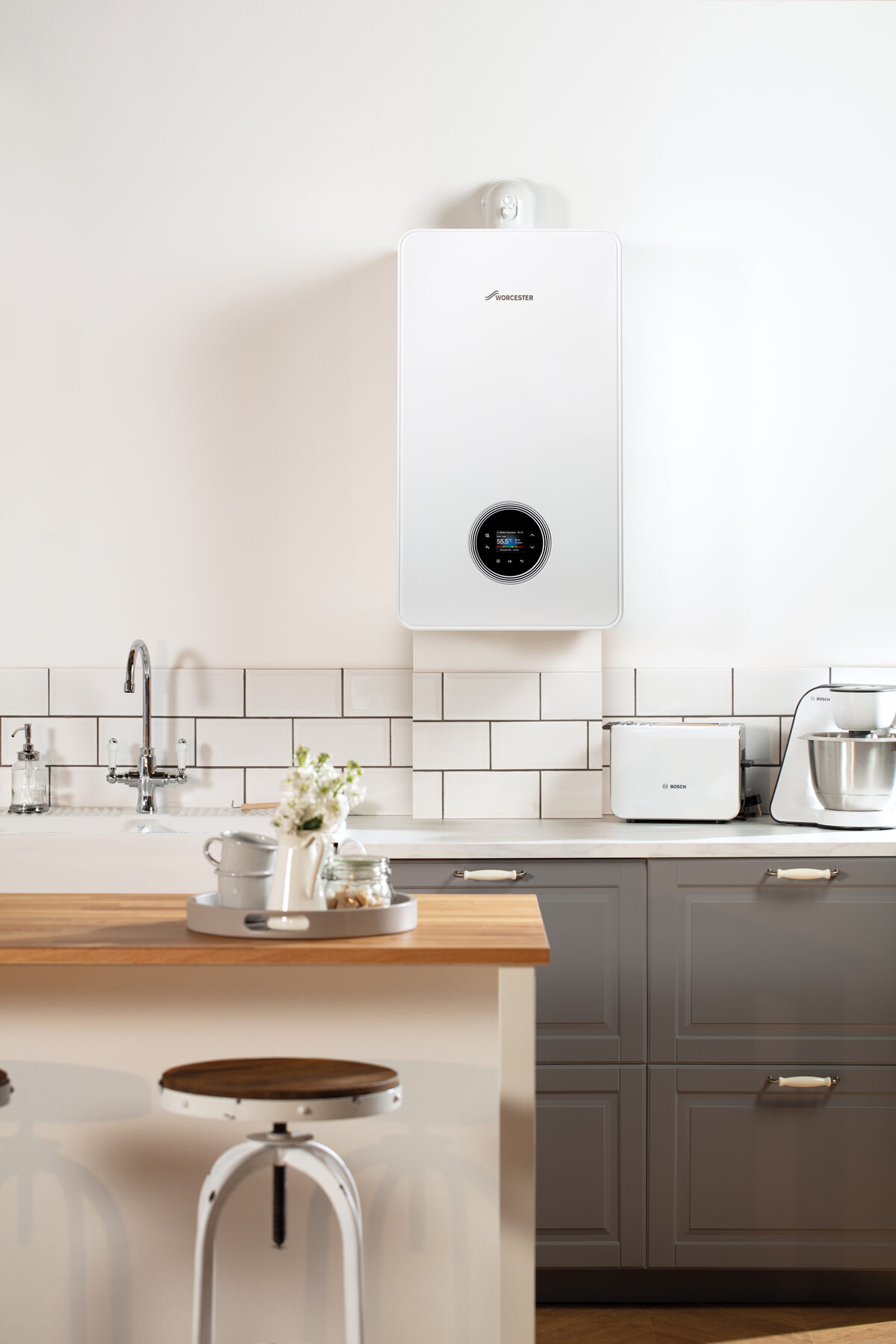 Worcester Bosch Greenstar 4000 in a traditional kitchen